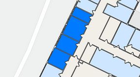 
							Planritning för Quick Office Älvsjö, 4 privata rum, 58 m²