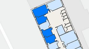 
							Planritning för Mindpark Helsingborg, 4 privata rum, 85 m²