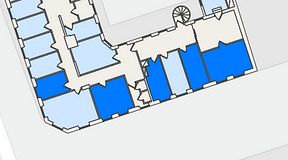 
							Planritning för Regus Adelgatan 21, 5 privata rum, 64 m²
