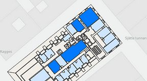 
							Planritning för Spaces Gamla Stan, 4 privata rum, 134 m²