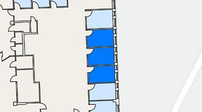 Planritning för Regus Gastelyckan Lund, 3 privata rum, 24 m²