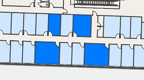 
							Planritning för Regus Mariestad, 4 privata rum, 84 m²