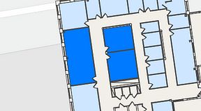 
							Planritning för Spaces Nordenskiöldsgatan, 3 privata rum, 96 m²