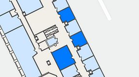 
							Planritning för The Works Västra Järnvägsgatan, 3 privata rum, 63 m²