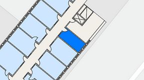 Planritning för Regus Almedal, 1 privata rum, 13 m²