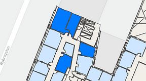 
							Planritning för Regus Östermalmstorg, 4 privata rum, 62 m²