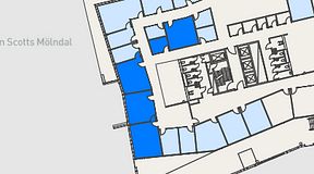 
							Planritning för Mindpark Mölndal, 5 privata rum, 113 m²