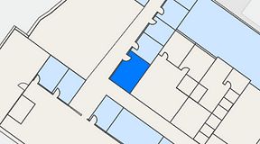 
							Planritning för SQUARE, 1 privata rum, 14 m²