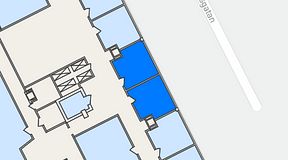 Planritning för The Works Västra Järnvägsgatan, 2 privata rum, 34 m²
