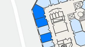 
							Planritning för Regus Odinsgatan 13, 3 privata rum, 46 m²