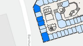 
							Planritning för Regus Odinsgatan 13, 4 privata rum, 70 m²