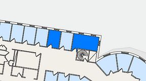 
							Planritning för Regus Alvik, 2 privata rum, 28 m²
