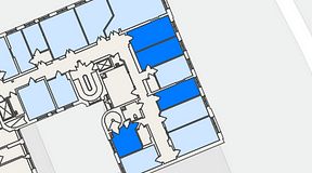 
							Planritning för Genetor Elverket, 4 privata rum, 54 m²