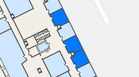 
							Planritning för The Works Västra Järnvägsgatan, 3 privata rum, 57 m²