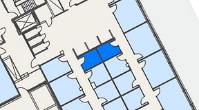 
							Planritning för Spaces Hyllie Vista, 2 privata rum, 14 m²