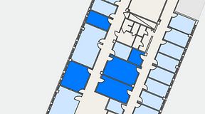 
							Planritning för Växthuset Jägershillgatan, 5 privata rum, 74 m²