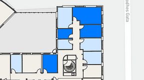 
							Planritning för Convendum Stampgatan 14, 4 privata rum, 52 m²
