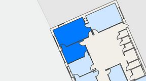 
							Planritning för Mindpark Helsingborg, 2 privata rum, 51 m²