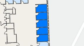 
							Planritning för Regus Gastelyckan Lund, 5 privata rum, 41 m²