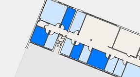 
							Planritning för C/O Tyresö, 4 privata rum, 52 m²