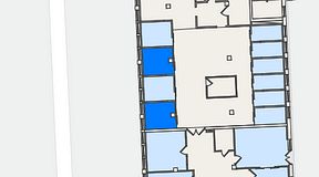 
							Planritning för Quick Office Malmö C, 2 privata rum, 18 m²