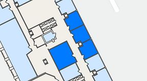 
							Planritning för The Works Västra Järnvägsgatan, 4 privata rum, 86 m²