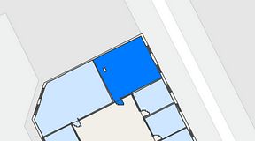 Planritning för iOffice Kungsgatan 64, 1 privata rum, 37 m²