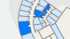 Planritning för Quick Office Bromma Blocks, 5 privata rum, 48 m²