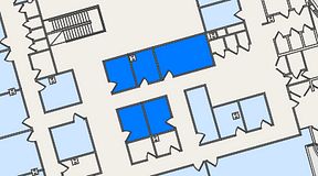 
							Planritning för United Spaces Östra Hamngatan, 5 privata rum, 50 m²