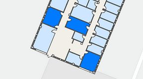 
							Planritning för Växthuset Jägershillgatan, 3 privata rum, 58 m²