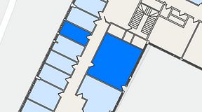 
							Planritning för Quick Office Älvsjö, 2 privata rum, 51 m²