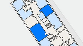 Planritning för Regus Östersund, 2 privata rum, 35 m²