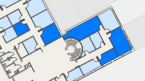 
							Planritning för Regus Kalmar, 5 privata rum, 66 m²