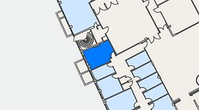 
							Planritning för Genetor K6, 1 privata rum, 18 m²