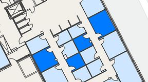 
							Planritning för Spaces Hyllie Vista, 4 privata rum, 52 m²