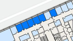 
							Planritning för Spaces Lindholmen, 4 privata rum, 50 m²