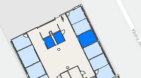 
							Planritning för Convendum Västra Järnvägsgatan 3, 3 privata rum, 20 m²