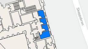 
							Planritning för High Court Börshuset, 4 privata rum, 29 m²
