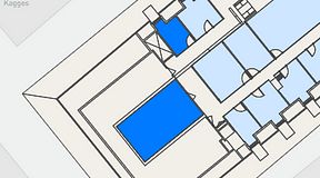 
							Planritning för Spaces Gamla Stan, 2 privata rum, 46 m²