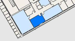 
							Planritning för Genetor Helsingborg C, 1 privata rum, 24 m²