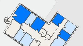 
							Planritning för FirstOffice Måttbandsvägen 12, 4 privata rum, 57 m²