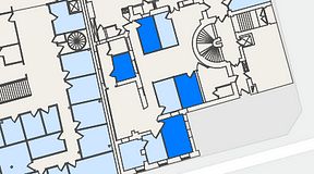 
							Planritning för Entreprenörsgatan Hasselbladshuset, 4 privata rum, 42 m²