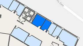 
							Planritning för Spaces Göteborg Gamlestan, 2 privata rum, 26 m²