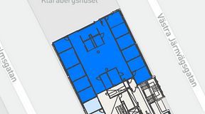 
							Planritning för Convendum Västra Järnvägsgatan 3, 1 privata rum, 257 m²