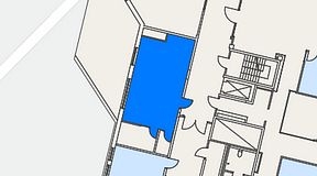 
							Planritning för Flexiwork Hovet, 1 privata rum, 47 m²