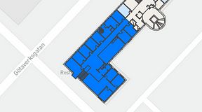 
							Planritning för Dockside Office & Coworking, 1 privata rum, 300 m²