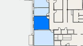 
							Planritning för FirstOffice Arenavägen 33, 1 privata rum, 26 m²