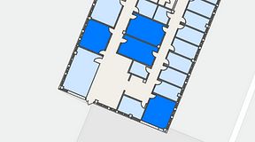 
							Planritning för Växthuset Jägershillgatan, 4 privata rum, 78 m²