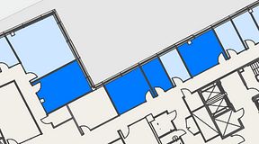 
							Planritning för Spaces Hyllie Vista, 4 privata rum, 68 m²