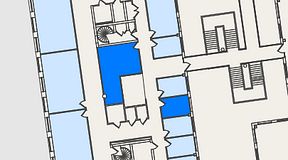 
							Planritning för Spaces Nordenskiöldsgatan, 2 privata rum, 37 m²